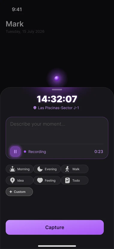 Recording a voice note
